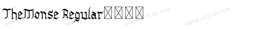 TheMonse Regular字体转换